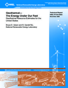 A national laboratory of the U.S. Department of Energy Office of Energy Efficiency & Renewable Energy National Renewable Energy Laboratory Innovation for Our Energy Future