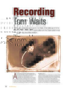 Recording Tom Waits Issue 9