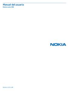 Manual del usuario Nokia Lumia 900 Edición 2.2 ES-LAM  Manual del usuario