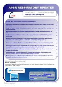 APSR RESPIRATORY UPDATES Volume 7, Issue 3 Newsletter Date: March[removed]APSR EDUCATION PUBLICATION