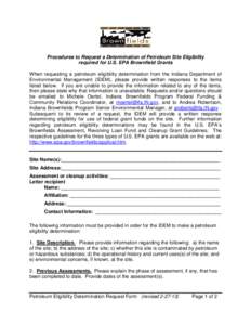 Environment / Brownfield land / Resource Conservation and Recovery Act / Government / Pollution / Brownfield regulation and development / Superfund / Soil contamination / Town and country planning in the United Kingdom / United States Environmental Protection Agency