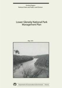 Lower Glenelg National Park Management Plan