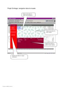 Projet Ermitage, navigation dans le musée  Déplacement dans les zones (sous domaines)  Déplacement dans les