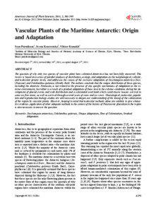 Flora of South Georgia / Biogeography / Phytogeography / Colobanthus quitensis / Antarctic ecozone / Tundra / Antarctic Peninsula / Deschampsia antarctica / Antarctica / Physical geography / Antarctic region / Flora of Antarctica