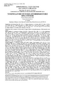 Pure &App/. Chern., Vol. 70, No. 1, pp, 1998. Printed in Great Britain. Q 1998 IUPAC INTERNATIONAL UNION OF PURE AND APPLIED CHEMISTRY