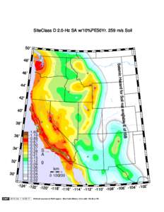 SiteClass D 2.0-Hz SA w/10%PE50Yr. 259 m/s Soil  50˚ 48˚  rd