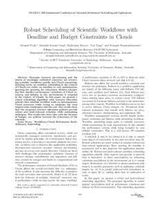 Robust Scheduling of Scientific Workflows with Deadline and Budget Constraints in Clouds