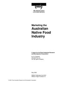 Marketing the  Australian Native Food Industry