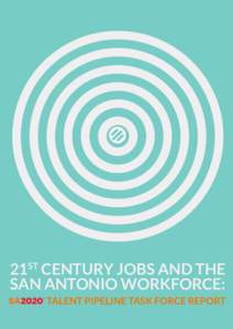 21ST CENTURY JOBS AND THE SAN ANTONIO WORKFORCE: TALENT PIPELINE TASK FORCE REPORT SA2020 BOARD OF DIRECTORS Sonia M. Rodriguez, Chair