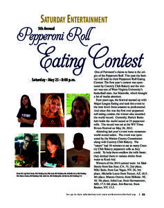 three rivers 2015 layout_2e$S:Layout:29 PM Page 89  SATURDAY ENTERTAINMENT Pepperoni Roll 5th Annual