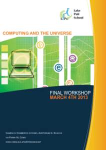 Lake Poli School COMPUTING AND THE UNIVERSE