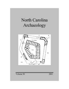 North Carolina Archaeology Volume[removed]