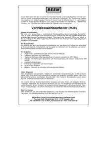 Unser Name steht seit über 40 Jahren für innovative Küchen- und Haushaltsgeräte höchster Qualität mit vielen Alleinstellungsmerkmalen und raffinierten Funktionen . Zur Verstärkung unseres dynamischen und erfolgshu