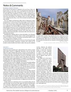 Notes & Comments Rebuilding a Cathedral Destroyed Notre Dame de l’Assomption Cathedral in Port-au-Prince, Haiti, collapsed nearly two years ago in the 7.0 earthquake that shook the city and surrounding towns and commun
