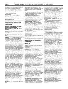 [removed]Federal Register / Vol. 73, No[removed]Friday, December 12, [removed]Notices public record on this proposal and will be available for public inspection.