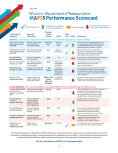 July[removed]Wisconsin Department of Transportation MAPSS Performance Scorecard