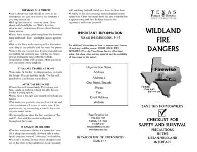 Public safety / Occupational safety and health / Wildfires / Natural hazards / Active fire protection / Defensible space / Firefighter / Fire safety / Door / Firefighting / Safety / Wildland fire suppression