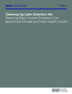 NRDC ISSUE BRIEF  NOVEMBER 2014 IB:14-11-B  Cleaning Up Latin America’s Air: