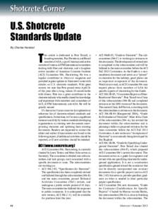 U.S. Shotcrete Standards Update