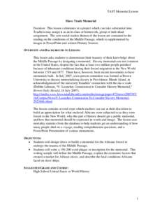 Slavery / Slavery in the United States / Americas / History of the United States / Slave ships / Middle Passage / Atlantic slave trade / Olaudah Equiano / Alexander Falconbridge / Racism / African slave trade / Slave trade