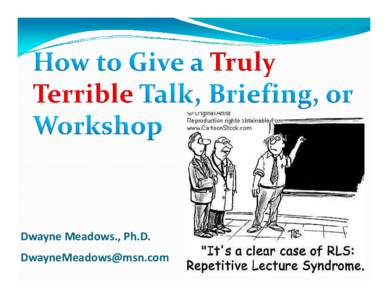 Microsoft PowerPoint - truly terrible talk [Compatibility Mode]