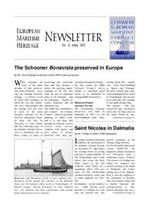 European Maritime Heritage Newsletter No. 8. April 2001