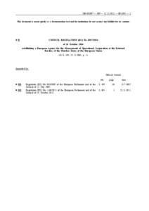 2004R2007 — EN — [removed] — [removed] — 1 This document is meant purely as a documentation tool and the institutions do not assume any liability for its contents ►B  COUNCIL REGULATION (EC) No[removed]