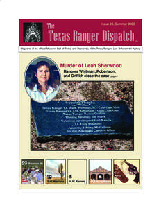 The  Issue 26, Summer 2008 Texas Ranger Dispatch