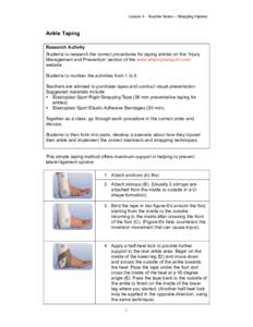 Microsoft Word - Lesson 4 Teachers Notes- Strapping Injuries.doc