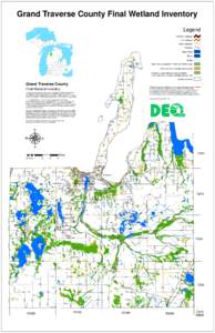 Grand Traverse County Final Wetland Inventory Legend Interstate Highways US Highways State Highways Railways