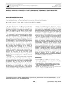 American Journal of Epidemiology Copyright © 2004 by the Johns Hopkins Bloomberg School of Public Health All rights reserved Vol. 160, No. 6 Printed in U.S.A.