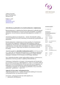 Aalborg Universitet Rektor Finn Kjærsdam Marianne Lucht Sendt pr. e-mail:  