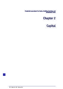 Prudential sourcebook for Banks, Building Societies and Investment Firms Chapter 2 Capital