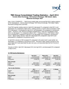 Microsoft Word - 05_05_2014 - TMX Group Consolidated Trading Statistics April[removed]English.doc