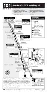 101 | Oceanside to V.A./UCSD via Highway 101 Destinations/Destinos • Coast Hwy. SPRINTER Station • University of California, San Diego • V.A. Medical Center • Scripps Green Hospital