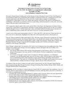 Creative industries / Chicago / Geography of the United States / Geography of Illinois / Education / The Center for Arts Education / Saskatchewan Arts Board / Arts & Business Council of New York / Americans for the Arts / Arts & Business