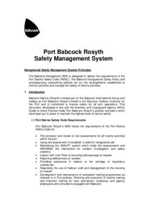Risk management / Safety engineering / Actuarial science / Occupational safety and health / Hazard analysis / Vessel traffic service / Babcock International Group / Emergency management / Safety / Risk / Ethics / Management