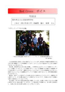 Red Cross  ボイス 今回は 栃木県立小山北桜高等学校