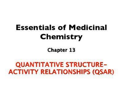 Essentials of Medicinal Chemistry Chapter 13