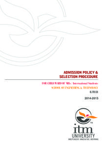 Admission Policy for NRI[removed]cdr