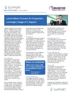 LensCrafters iSupport Case Study