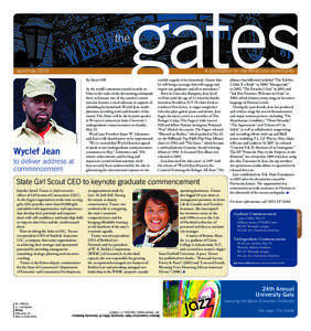 the april/may 2010 gates A publication for the WestConn community