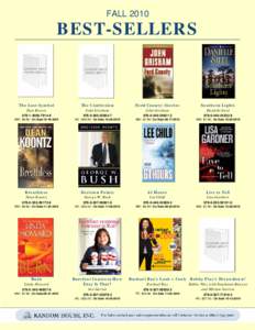 FALL[removed]BEST-SELLERS The Lost Symbol