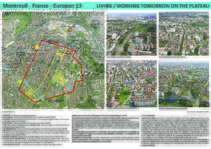 Montreuil - France - Europan 13  living / working tomorrow on the plateau NOISY LE SEC