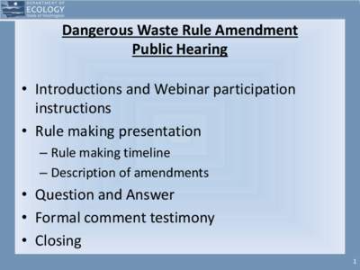 Rulemaking / United States administrative law / Administrative law / Decision theory