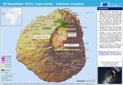 10 December 2014: Cape Verde - Volcanic eruption SITUATION Cape Verde  Atlantic Ocean