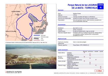 Parque Natural de las LAGUNAS ZONA DE LA MATA - TORREVIEJA 40 Descripción