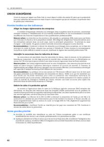 I.2.  NOTES PAR PAYS UNION EUROPÉENNE L’écart de revenu par rapport aux États-Unis se creuse depuis le milieu des années 90, parce que la productivité