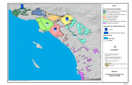 Legend Groundwater Basin Sub-Region 210,000  Northwest Metropolitan Service Area Basins