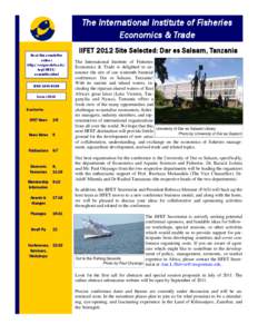 The International Institute of Fisheries Economics & Trade Read this newsletter online: http://oregonstate.edu/ dept/IIFET/